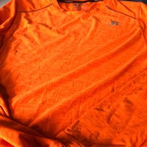 Bright Orange long sleeve running shirt